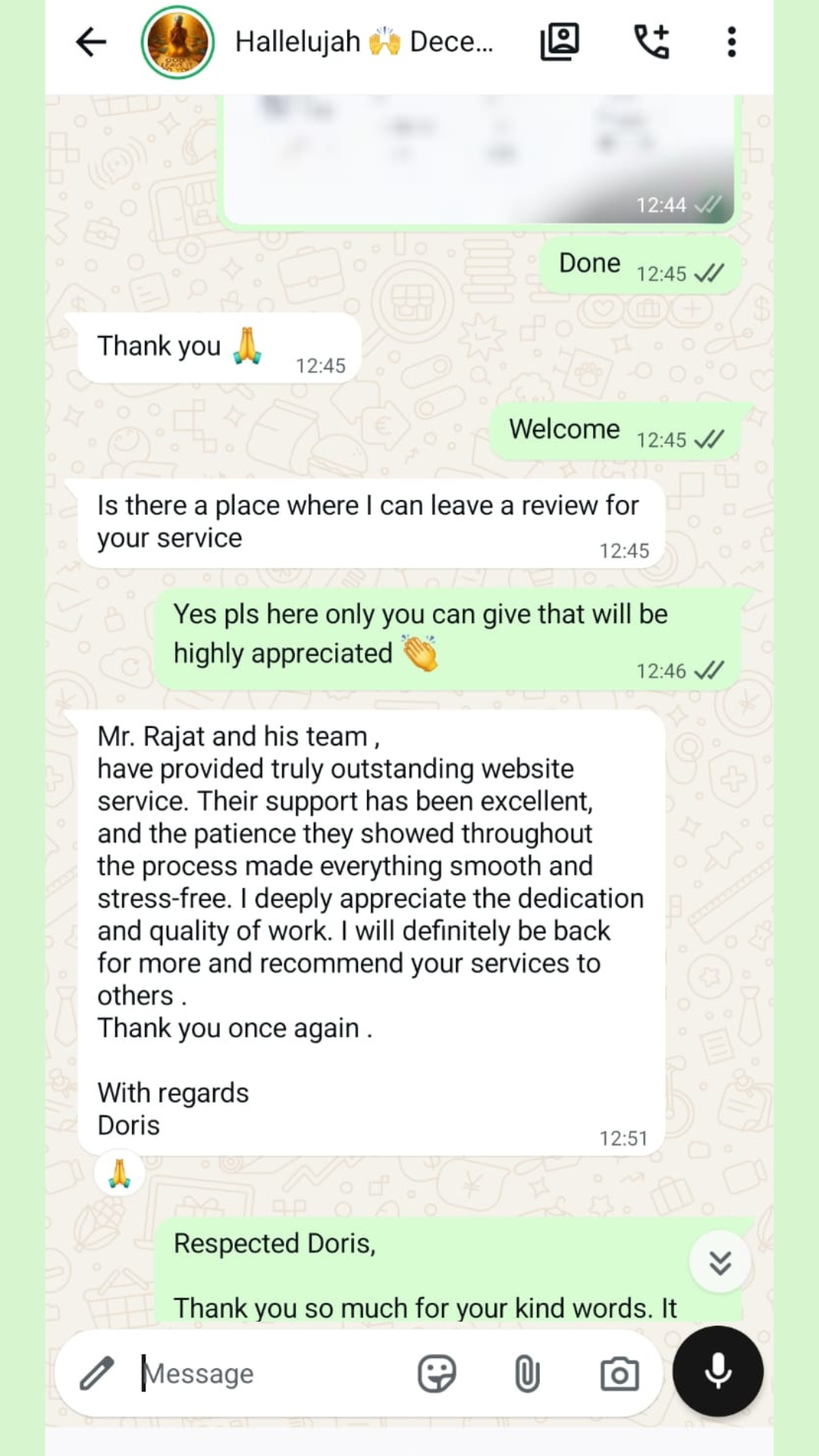Customer review screenshot 2