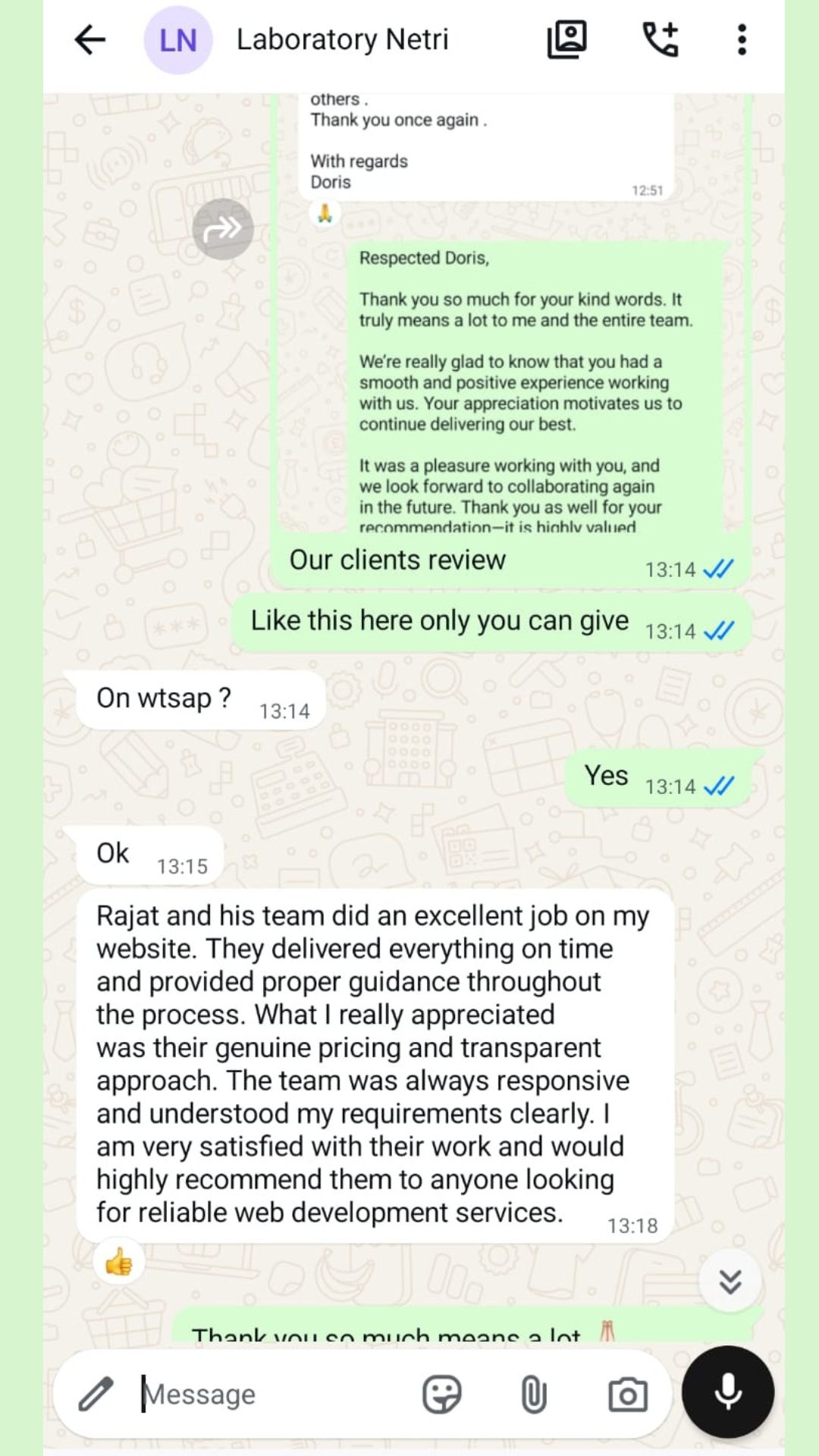 Customer review screenshot 6
